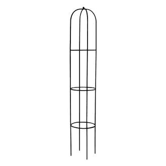Opora/obelisk MARICA kulatá kovová černá 190cm
