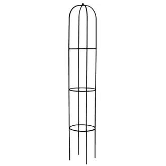 Opora/obelisk MARICA kulatá kovová černá 140cm