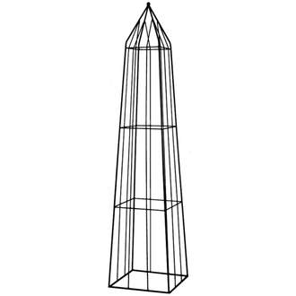 Opora/obelisk BAIRON hranatá kovová černá 155cm