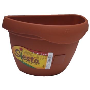 Květináč na zeď samozavl. SIESTA 25cm terakota