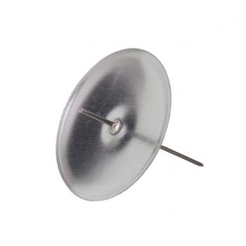 Svícen/bodec pod svíčku stříbrný 5cm