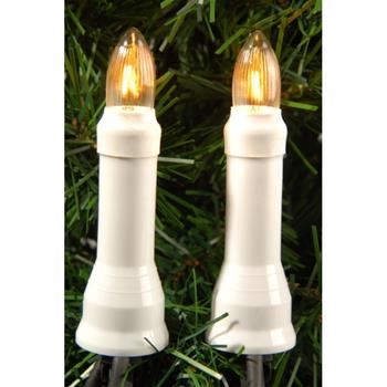 Svíčka elektrická na klipu venkovní 30LED 13m