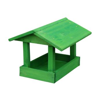 Krmítko malé dřevěné zelené 29cm