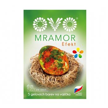 Barva na vajíčka mramor 5 barev OVO