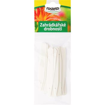 Jmenovka bílá 20ks ROSTETO 10cm