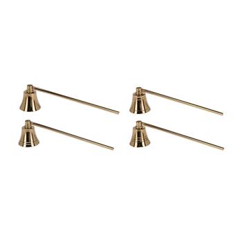 Zhášedlo na svíčky hliníkové zlaté 23cm