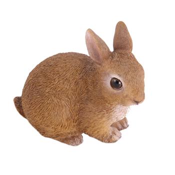Králík mládě polyresinový hnědý 12cm