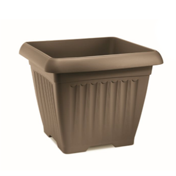 Květináč hranatý CORFU plast béžová 40cm