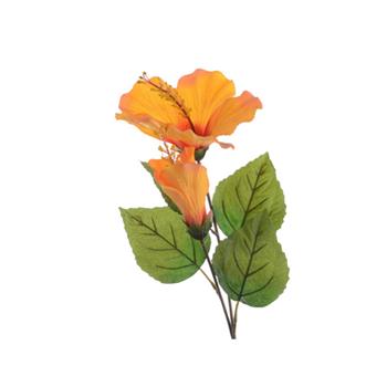 Ibišek řezaný umělý oranžový 71cm