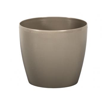 Obal MAGNOLIA plast lesk 16cm hnědošedá