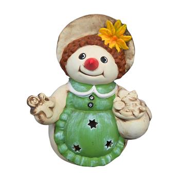Keramická lampa sněhulačky mix 32cm