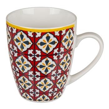 Porcelánový hrnek s barevnou mozaikou 10cm