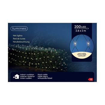 Síť VENKOVNÍ s 200LED t.bílá, 1x2,6m