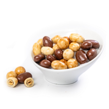 Mandle a lískové oříšky v nugátu 115g