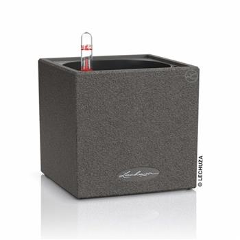 Květináč Lechuza CANTO Stone černý set 40x40cm