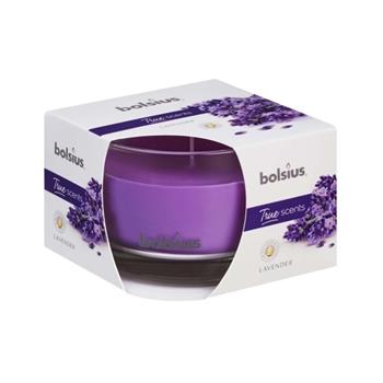 Svíčka vonná sklo BOLSIUS Levandule 9cm