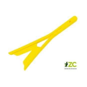 Nůžky na bylinky plast žlutá 14cm