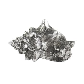 Mušle porcelán stříbrná 12cm