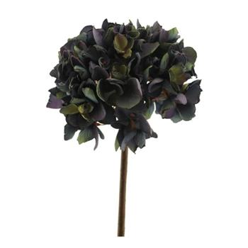 Hortenzie NANA řezaná umělá tm.modrá 47cm