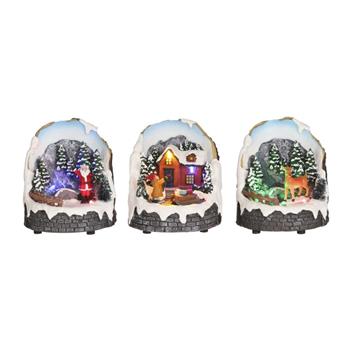 Vánoční svíticí sněžítko mix 12,5cm