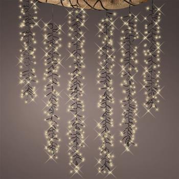 Kaskáda venkovní Cluster 480LED 6ks t.bílá 8 funkcí