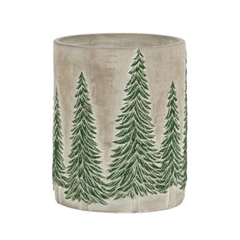 Obal na květináč LAPLAND 1-02A keramika krémovo-zelená 14,3cm