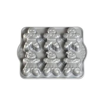 Forma pečící na mini bábovky Perníček NORDIC WARE stříbrná 31x25cm