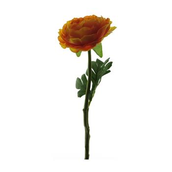 Pryskyřník řezaný umělý oranžový 31cm
