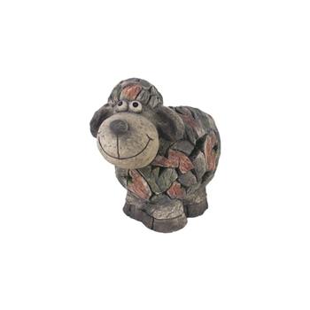 Ovce terakota šedá 28cm