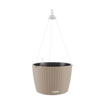 Květináč kulatý závěsný NIDO Cottage komplet set písková 35cm