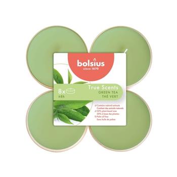 Svíčka čajová vonná Maxi BOLSIUS 8ks Green Tea