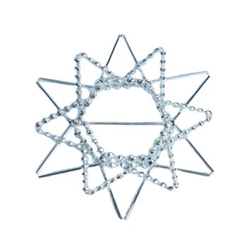 Svícen na čajovou svíčku, perličkový, 10cm