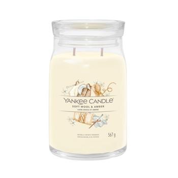 Svíčka YANKEE CANDLE Signature 567g Soft Wool & Amber