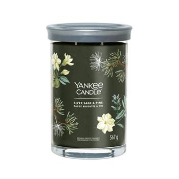 Svíčka YANKEE CANDLE Signature Tumbler 567g Silver Sage & Pine