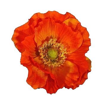 Mák vlčí řezaný umělý oranžový 76cm