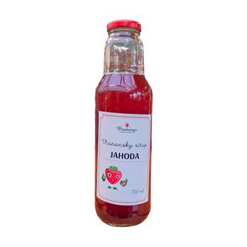Vraňanský jahodový sirup 0,7 litru