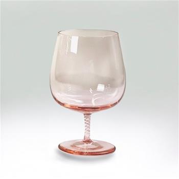 Sklenice na vodu/koňak skleněná KABARET sv.růžová 350ml