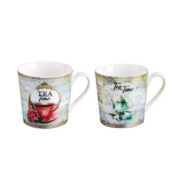 Hrnek porcelánový TEA TIME mix 0,33 litru