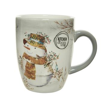 Hrnek porcelánový se sněhulákem 10cm