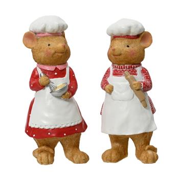 Postavička myš kuchař chlapec/dívka mix 20,5cm