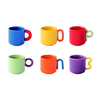 Hrnek porcelánový CREATIVE barevná sada 6ks