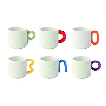 Hrnek porcelánový CREATIVE bílá sada 6ks