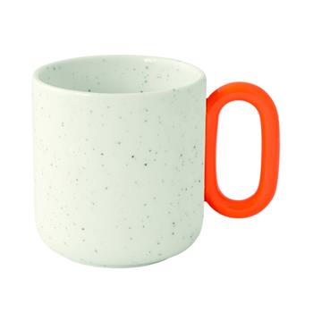 Hrnek porcelánový CREATIVE oranžovo-bílý 350ml