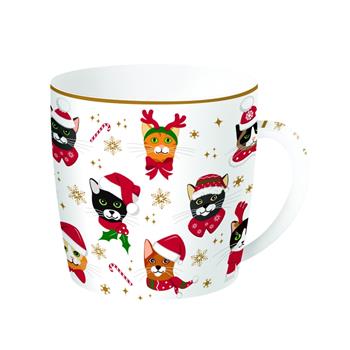 Hrnek porcelánový CHRISTMAS CATS 350ml