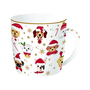 Hrnek porcelánový CHRISTMAS DOGS 350ml