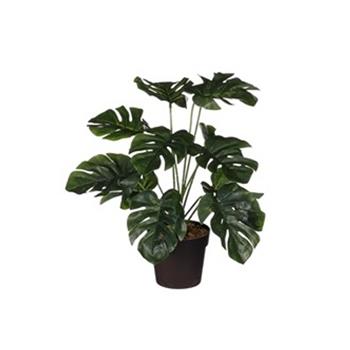 Monstera hrnková umělá zelená 40cm