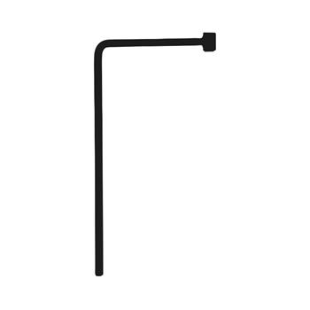 Noha přídavná jednoduchá k zápichu kovová černá 26cm