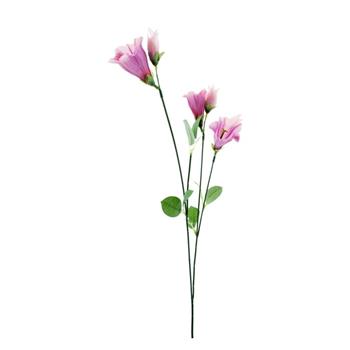 Zvonek řezaný umělý růžový 60cm