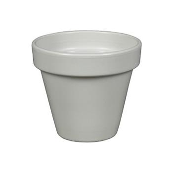 Květináč CALI 01W keramický glazovaný bílý 19cm