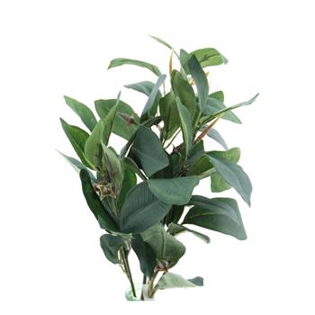 Magnolie větev s listy umělá zelená 68cm